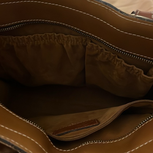 Patricia Nash Brown Embossed Leather Bag - Picture 5 of 11